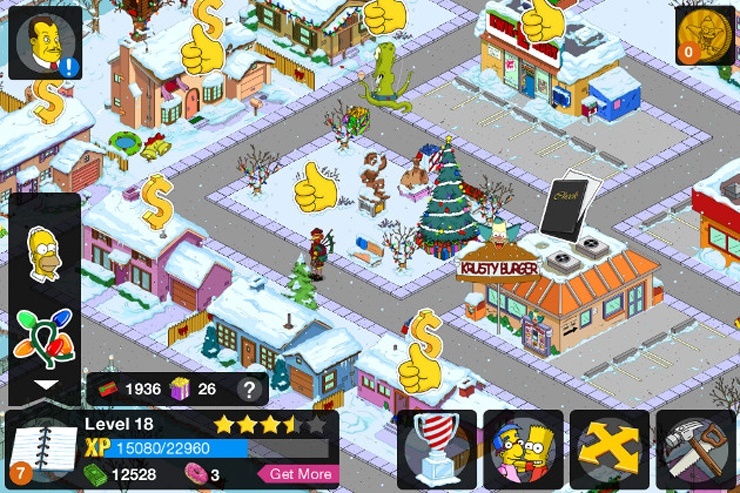 Игра The Simpsons: Tapped Out 