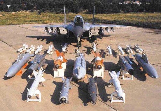 Вооружение истребителя МИГ 29