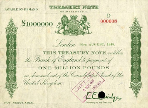 Банкнота 1 000 000 фунтов